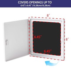 Access Panel 8×8 Door Plastic White Wall Ceiling Mounting