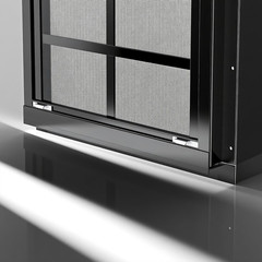 18″ X 27″ Black Shed Windows 2 Pack,Small Windows with Tempered Glass – Flush Mo