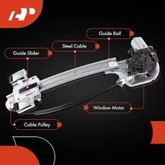 Rear Passenger Side Power Window Regulator with Motor (2 Rear Passenger(RH)