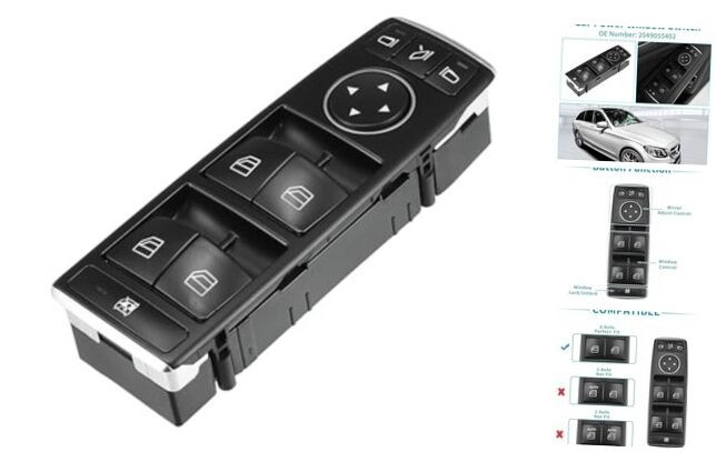 Front Left Window Switch for C250 2012-2015 C300 2008-2014 2049055402