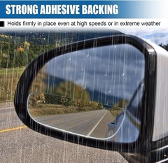 Frameless Rectangular Car Blind Spot Mirror, Adjustable HD C Size: Rectangular