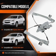 Front Left Driver Side Power Window Regulator W/Motor Electric Compatible with