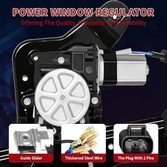 741-578 Rear Left Drvier Side Power Window Regulator W/Motor | for 2002-2007