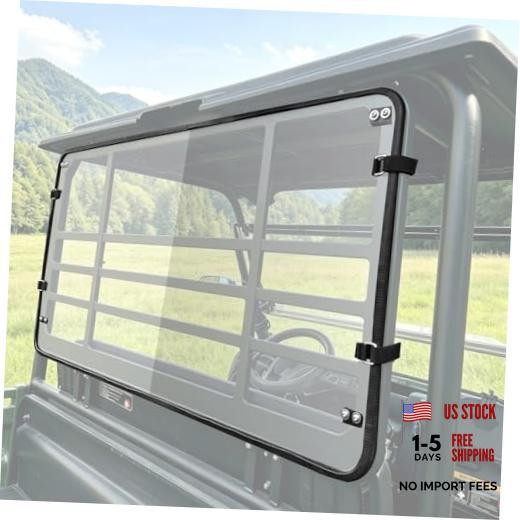 Rear Windshield for Mule 4000 4010, 1/5″ Thick One-piece Rear Window Clear