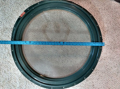 Andersen Round Window Green Flange with interior Wood Trim piece