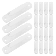 Durable White Plastic Sliding Door Pull Handles for Furniture and Cabinets