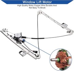 Front Passenger Window Regulator w/Motor for Chevy GMC Cadillac 2000-2006