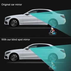 Blind Spot Mirror, 2 Inch Frameless Convex Rearview Mirror for C Style: Sector