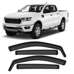 in-Channel Rain Guards Compatible with Ford Ranger SuperCrew 2019 2020 2021 2…