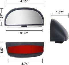Car Rearview Stick on Mirror, Convex Side Eye Mirrors for Trucks, Concave Mirror