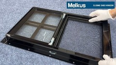2 Pack 18″x23″ Flush Mount Shed Windows with Tempered Glass & Screen – Ideal for