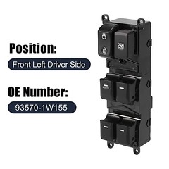 Master Driver Side Power Window Switch No.93570-1W155 for Kia Rio 2012-2015