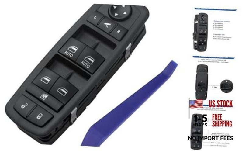 Master Power Window Switch Control Button Compatible with 2014-2019 Dodge