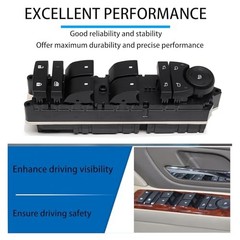 Driver Side Power Window Switch Compatible with 2007-2014 Chevy Suburban/GMC