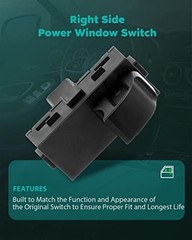 Power Window Switch Front Right, Rear Left/Right Fits 2009-2017 Buick