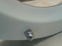PORTHOLE FOR DOOR phi 350 mm White – RAL 9016