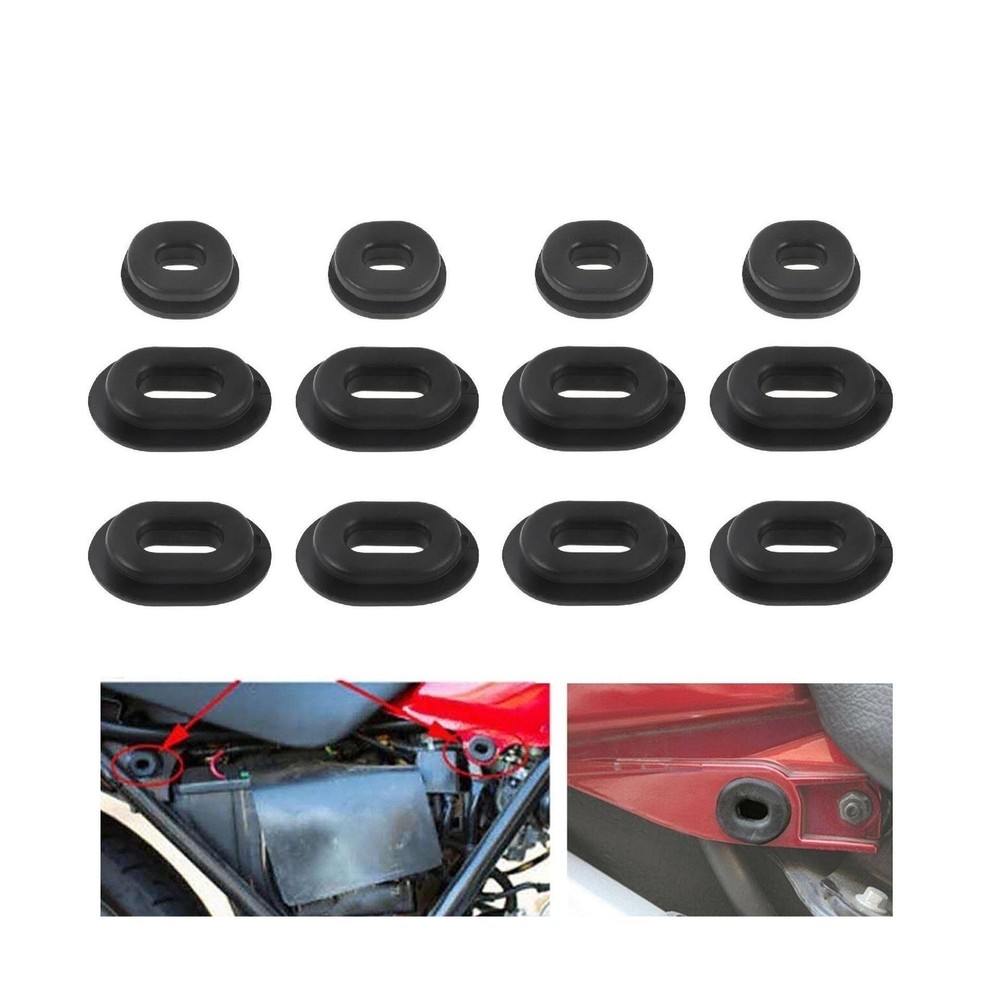FLYPIG Rubber Grommet Single Side Cover for Honda Motorcycle CB100 CB125S CL1…