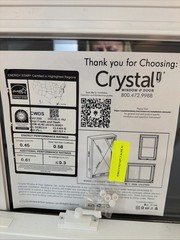 Crystal Series 200 Double Hung Vinyl Window White 27-3/4” x 31-3/4” New