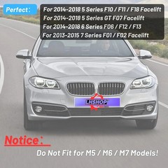 Car Side Mirror Caps for 2013-2018 5 6 7 Series F10 F07 F18 F11 F06 F12 F13 F02