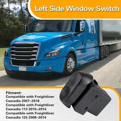 Window Switch Front Left Driver Side Compatible with Freightliner Cascadia 2007-