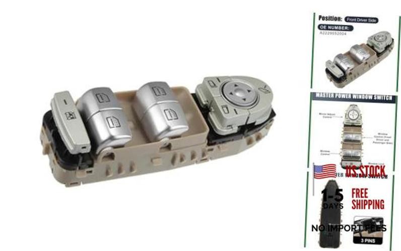 A2229052004 Car Master Power Window Switch Front Driver Side for Mercedes