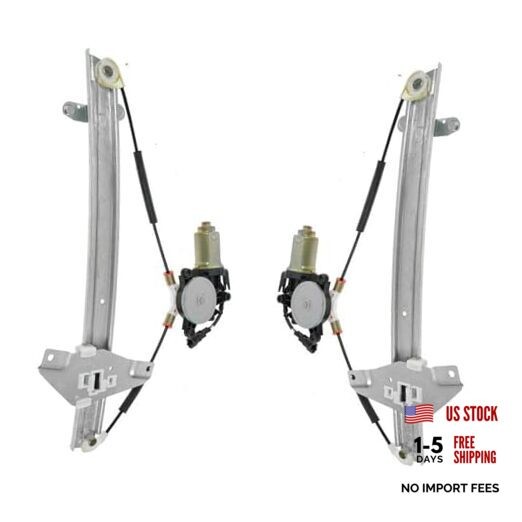 Front Power Power Window Regulator & Motor Assembly Set Compatible WRA50931