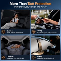 Honda Civic Side Window Sun Shade, OEM Laser-Cut Custom Fit Graphene Honeycom…