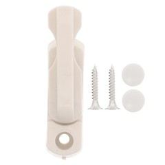 1 Set Durable Plastic Window Lock with T Handle White Anti Theft Security