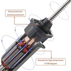 5 pins Power Window Motor Compatible with Lexus ES300, ES330 LS430 Sedan Front