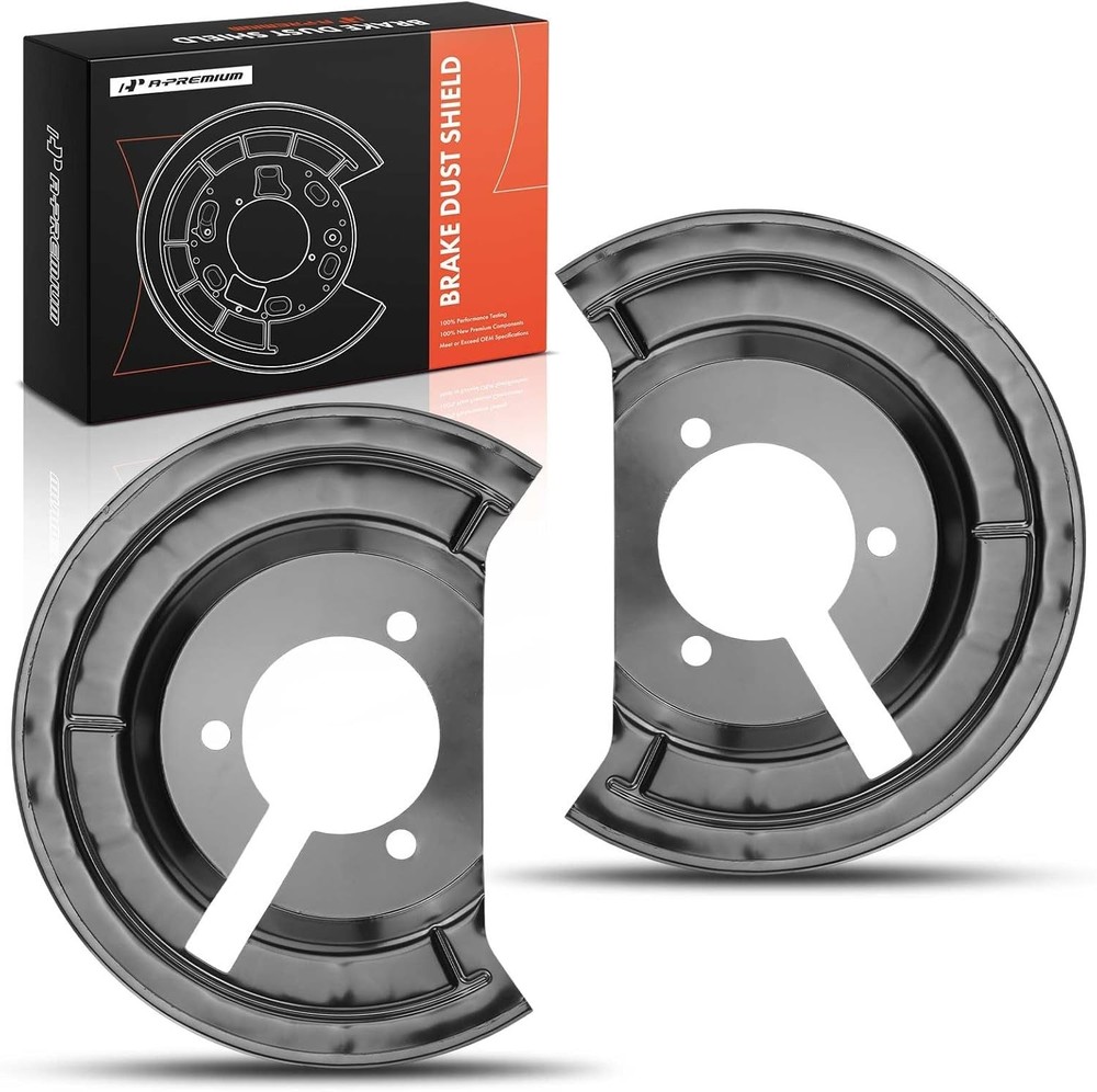 Front Driver and Passenger Brake Dust Shield Compatible Front Left and Right