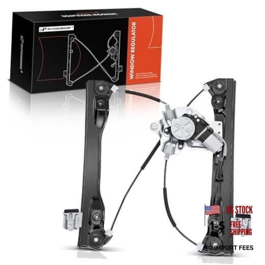 Power Window Regulator with 2-Pin Motor Front Driver Side Compatible with
