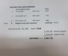 Double-Hung Vinyl Windows Energy Efficient White Finish