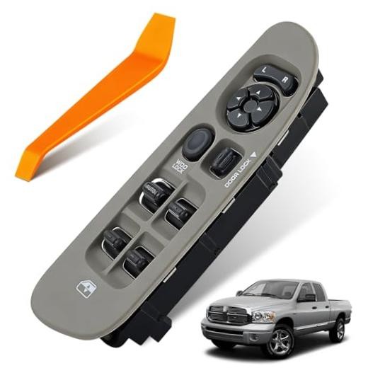 Power Window Switch Fit for 2002-2009 Dodge Ram 1500 2500 3500 Beige Brown
