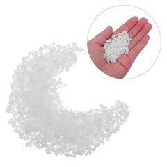 1 Set Durable White Fusible Glass Scrap for DIY Pendant Craft Microwave Kiln Use