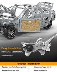 Power Window Regulator Rear Passenger Side Compatible Rear Passenger Side (RH)