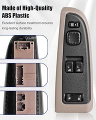 15883318 Master Power Window Switch w/Bezel Front Driver Brown Replace 15883318