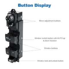 Automatic Power Master Window Switch Compatible with Mazda 3 L4 2.0L 2.3L 2.5L