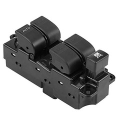 Power Window Switch, Front Left Driver Side, Push Button, Manual, Black, 2002
