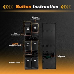 1 AUTO Power Window Switch for Kia Sorento 2011-2014 Window Control Switch