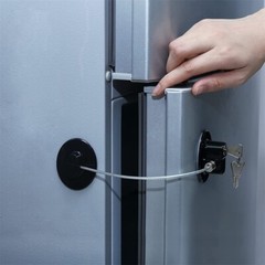 1 Set Child Safety Refrigerator Lock Oval for Cabinet Dishwasher Toilet Adhesive