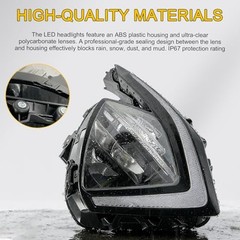 92102-DW000 Right Side LED Headlamp Assembly ABS & Right Headlight