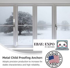 Anti-drop Wire Rope Window Safety Security Device Baby Child Stainless 🇺🇸 Made