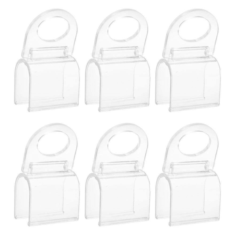 6 Pcs Blind Cover Clips Curtain Retainer Holder Roller Pull Plastic