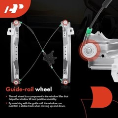 Power Electric Window Regulator without Motor Replacement for Front Driver