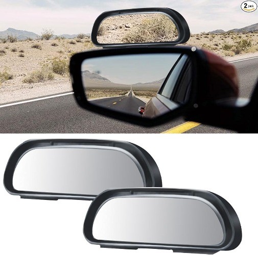 2PCS Adjustable Blind Spot Mirror, HD Convex Wide Angle Glass for Car Truck SUV