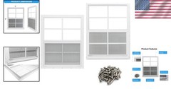 Secure Shed Window Kit – Tempered Glass, Fiberglass Screen