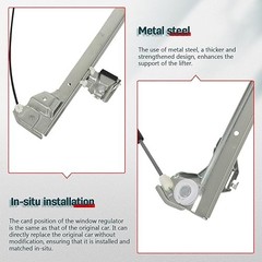 751-706 Power Window Regulator with Motor Fit for Hummer H2 for 2003-2009,