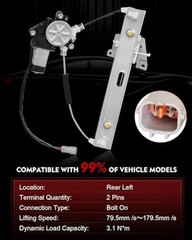 Rear Left Driver Side Power Window Regulator with Motor for Ford Escape 2008