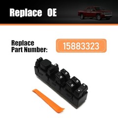 15883323 Power Window Master Switch Front Driver Side Replacement for 2003