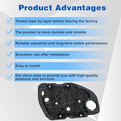 Front Left Side Power Window Regulator Compatible with Front Left Driver Side